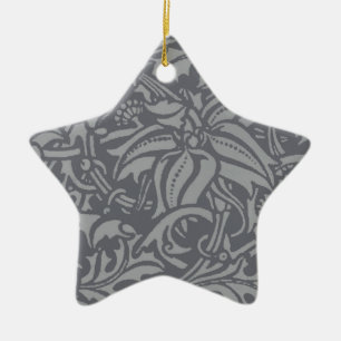 Scottish Thistle Knot William Morris Style Ceramic Ornament