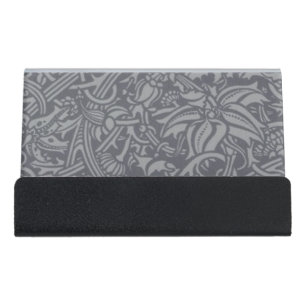 Scottish Thistle Knot William Morris Style Desk Business Card Holder