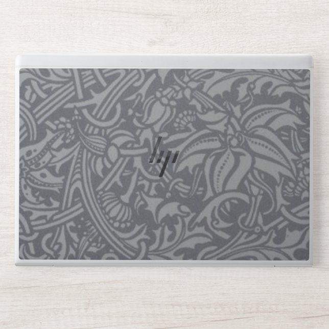 Scottish Thistle Knot William Morris Style HP Laptop Skin (Front)