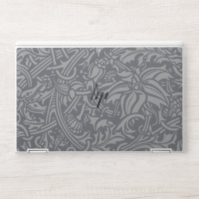 Scottish Thistle Knot William Morris Style HP Laptop Skin (Front)