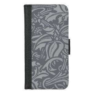 Scottish Thistle Knot William Morris Style iPhone 8/7 Wallet Case