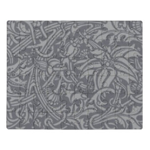 Scottish Thistle Knot William Morris Style Jigsaw Puzzle