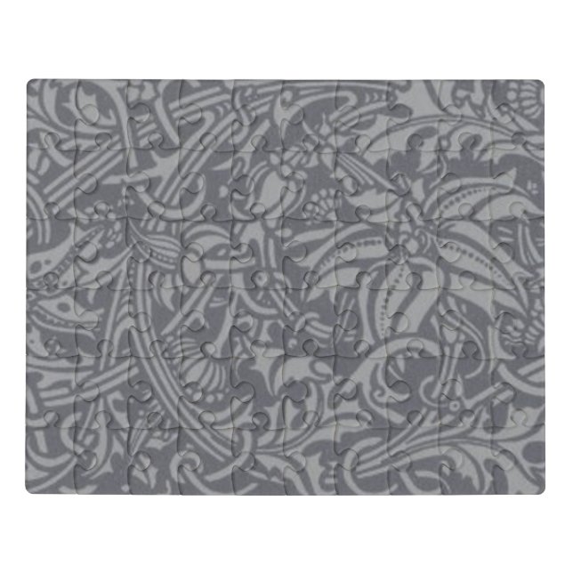 Scottish Thistle Knot William Morris Style Jigsaw Puzzle (Puzzle Horizontal)