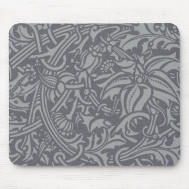 Scottish Thistle Knot William Morris Style Mouse Pad (Front)