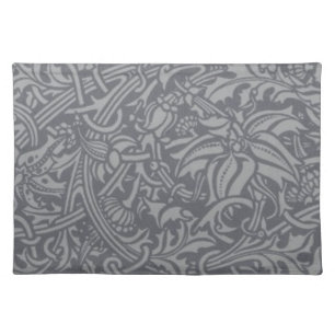 Scottish Thistle Knot William Morris Style Placemat