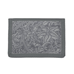 Scottish Thistle Knot William Morris Style Trifold Wallet
