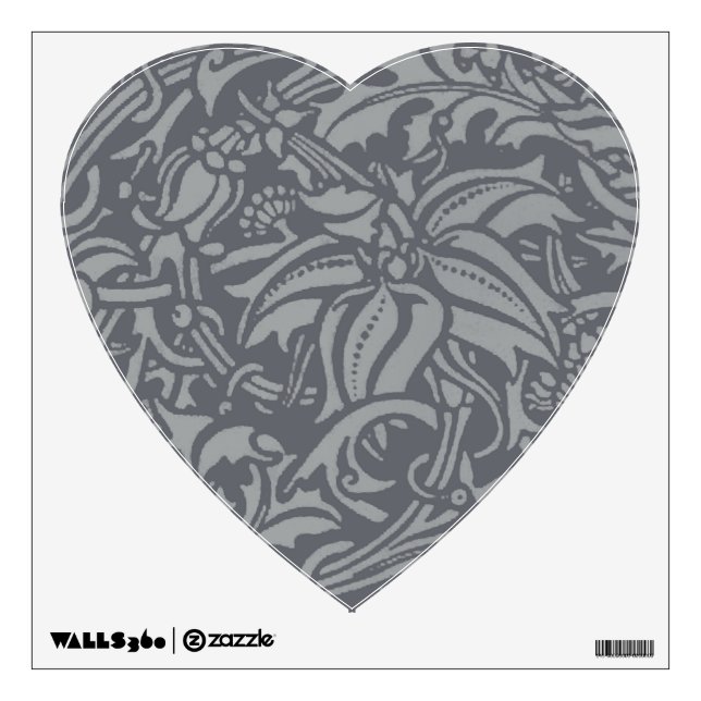 Scottish Thistle Knot William Morris Style Wall Sticker (Front)