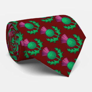 Scottish Thistle Neck Tie