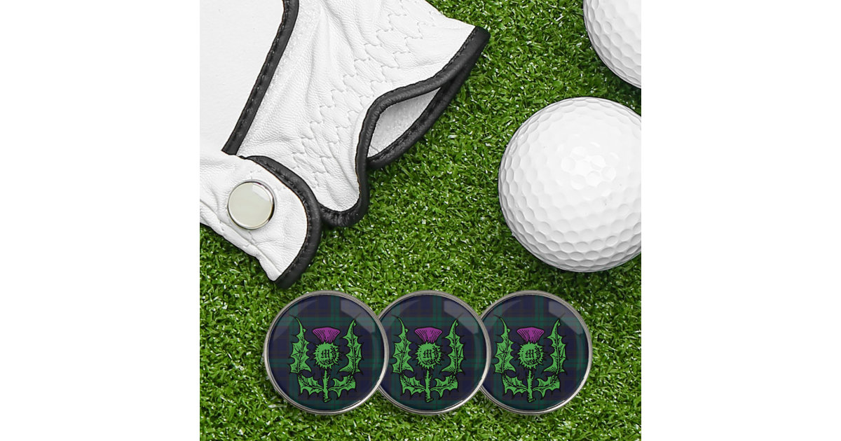 Monogram Personalized Golf Ball Markers