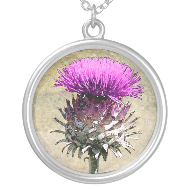 Scottish Thistle Pendant (Front)