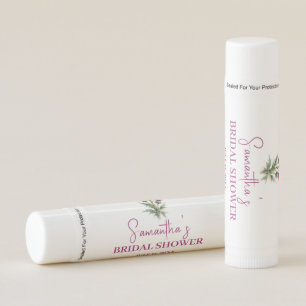 Scottish Thistle Purple Floral Bridal Shower Lip Balm