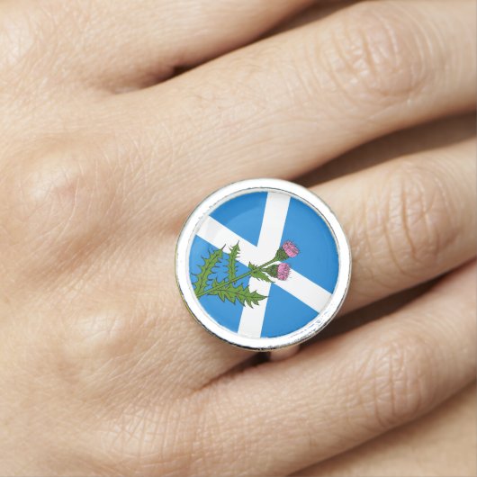 Scottish thistle ring (In Situ)