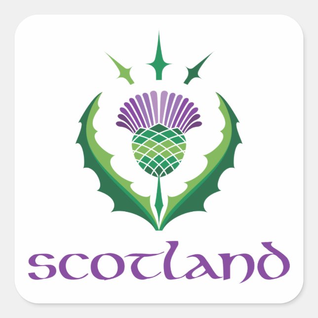 Scottish Thistle Sticker (Front)
