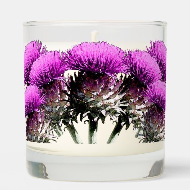 Scottish Thistles Scented Candle (Front)