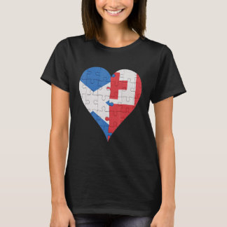 Scottish Togan Flag Heart T-Shirt