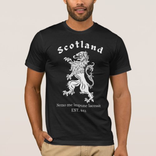 Scottish Tshirt Rampant Lion Scottish Gifts T_Shirt