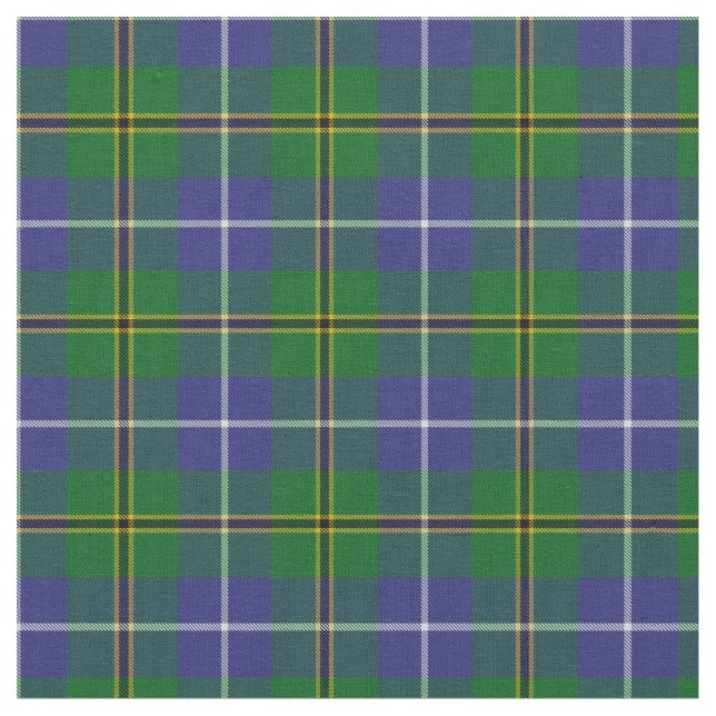 Scottish Turnbull Hunting Plaid Tartan Fabric (Close Up)