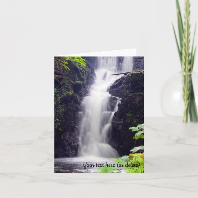 Scottish Waterfall Greeting card (Front)