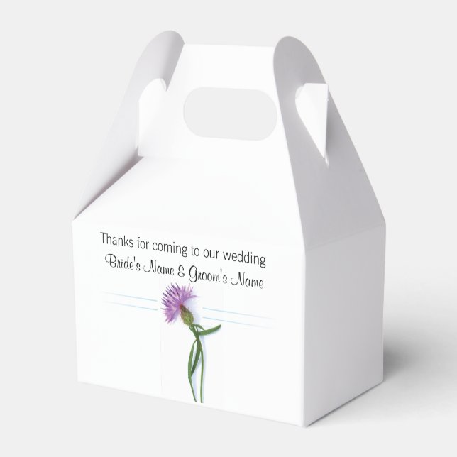 Scottish Wedding Souvenirs, Gifts, Giveaways Favor Boxes (Front Side)