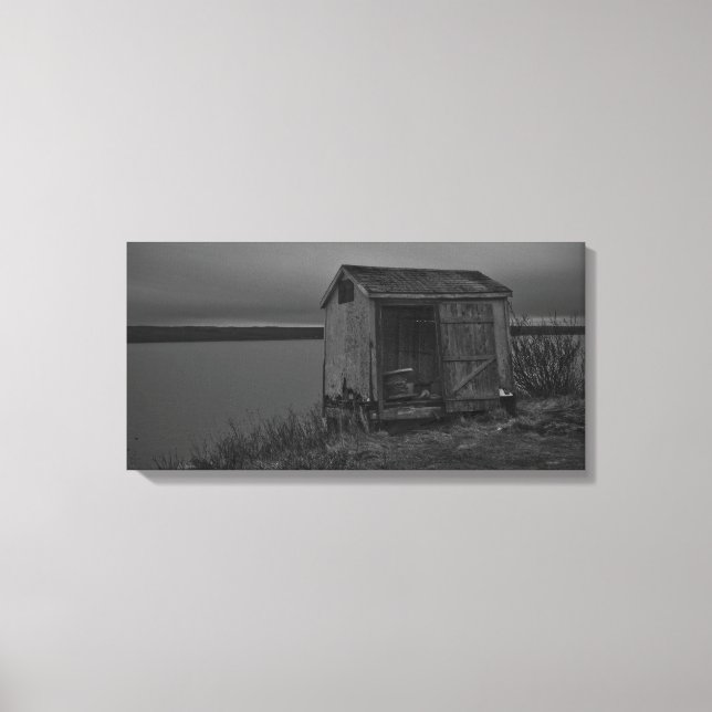 Scott's Bay Shack Wrapped Canvas Print (Front)
