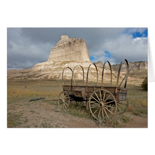 Scott's Bluff in present day Nebraska Cards (Front Horizontal)