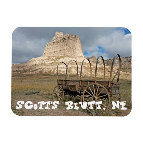 Scotts Bluff in present day Nebraska Magnet