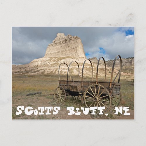 Scotts Bluff in present day Nebraska Postcard