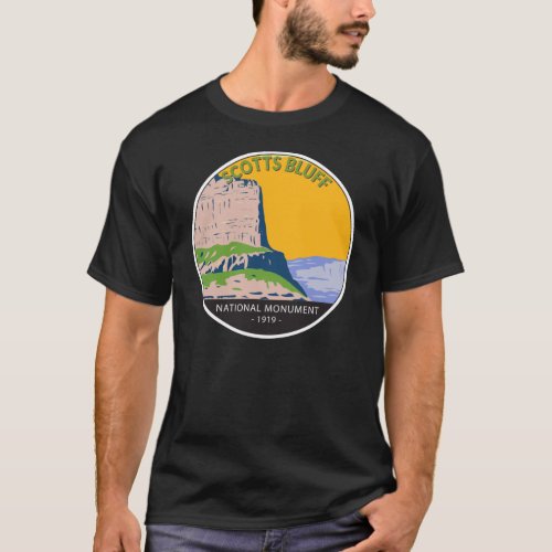 Scotts Bluff National Monument Nebraska Vintage T_Shirt