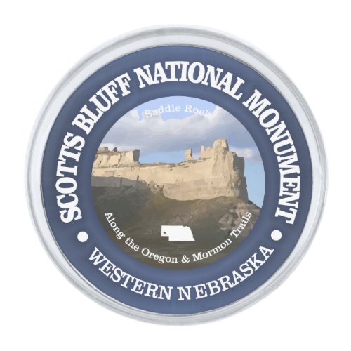 Scotts Bluff National Monument Silver Finish Lapel Pin