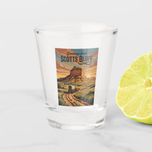 Scotts Bluff National Monument USA Shot Glass