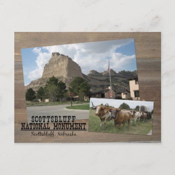 Scotts Bluff Nebraska National Monument Park Usa Postcard by gilmoregirlz at Zazzle