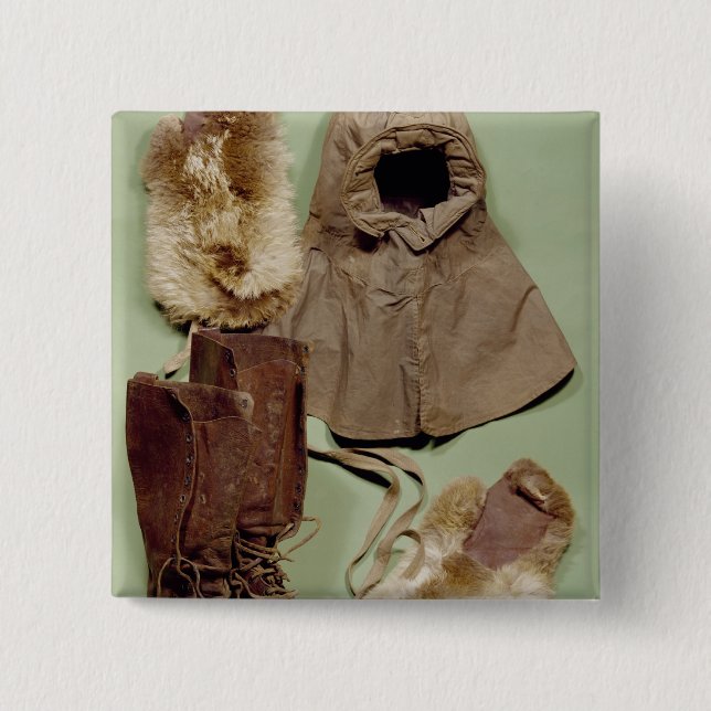 Scott's clothing used on the Antarctic Pinback Button (Front)