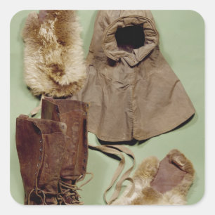 Scott's clothing used on the Antarctic Square Sticker