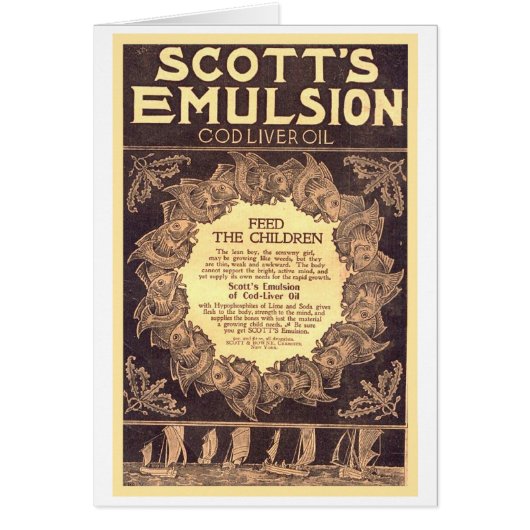 Scott's Emulsion Cod Liver Oil Cards (Front)