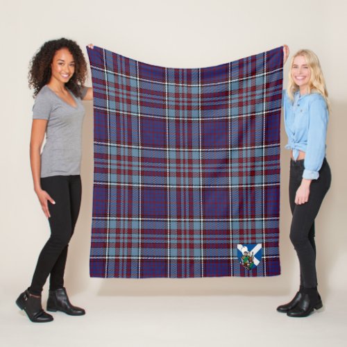 Scotts RCAF Tartan Plaid Fleece Blanket