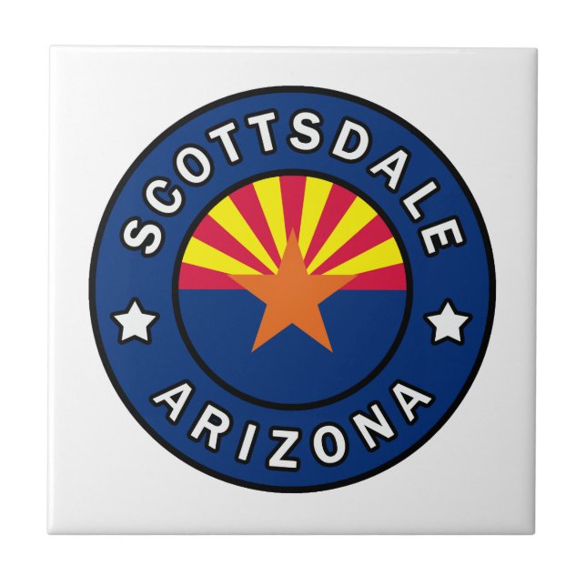 Scottsdale Arizona Ceramic Tile (Front)