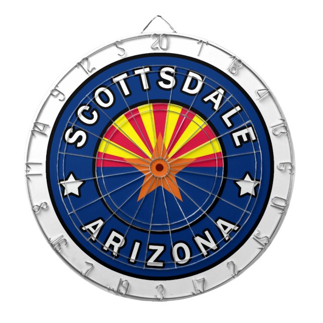 Scottsdale Arizona Dart Board (Front)