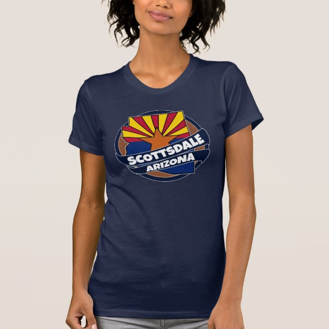 Scottsdale Arizona flag burst tshirt (Front)