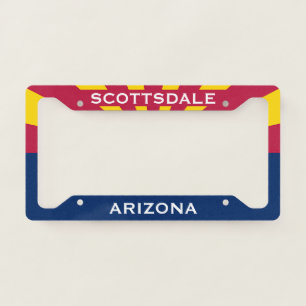 Scottsdale Arizona Flag   License Plate Frame