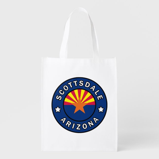 Scottsdale Arizona Grocery Bag (Front)