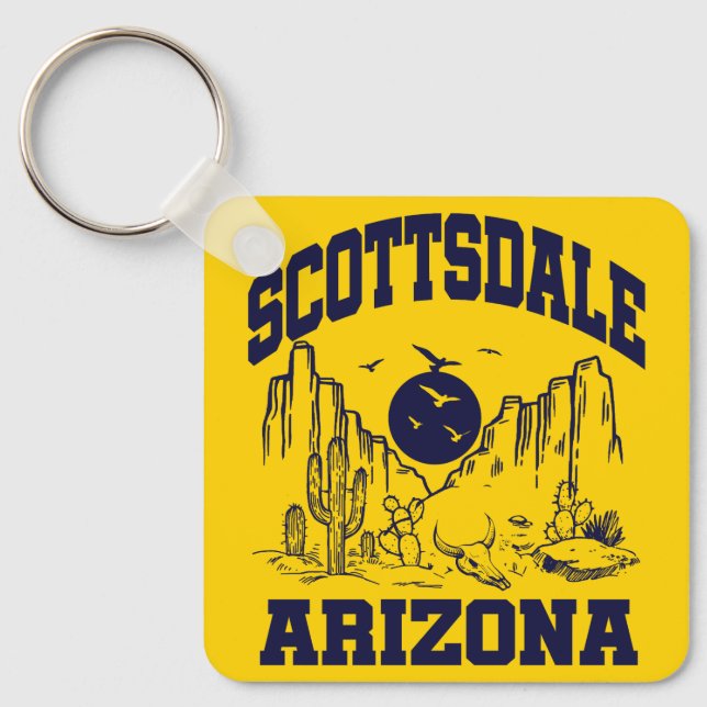 Scottsdale,Arizona Keychain (Front)