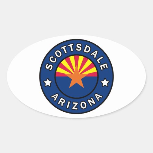 Scottsdale Arizona Oval Sticker