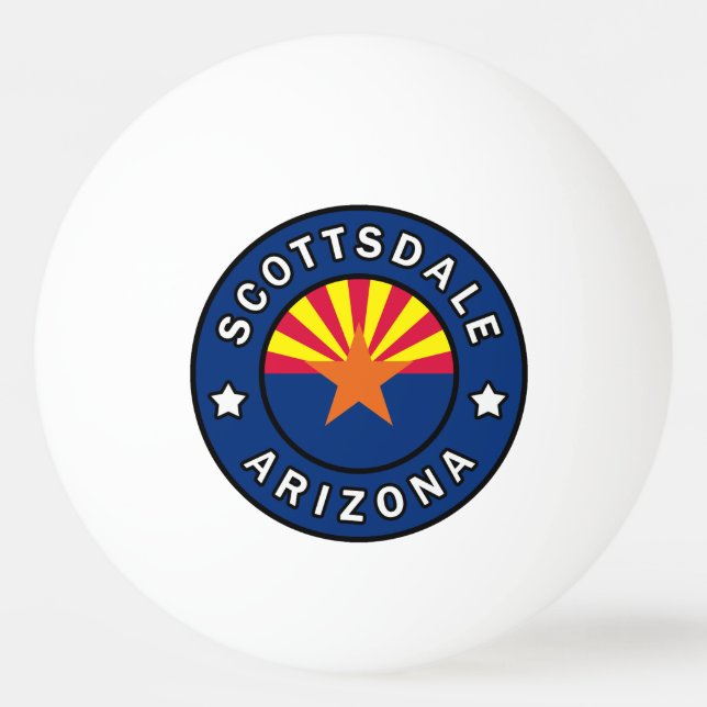 Scottsdale Arizona Ping Pong Ball (Front)