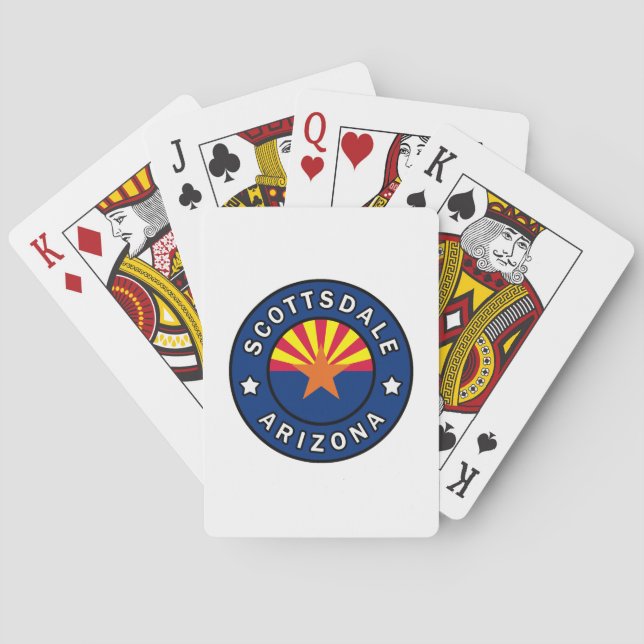 Scottsdale Arizona Poker Cards (Back)