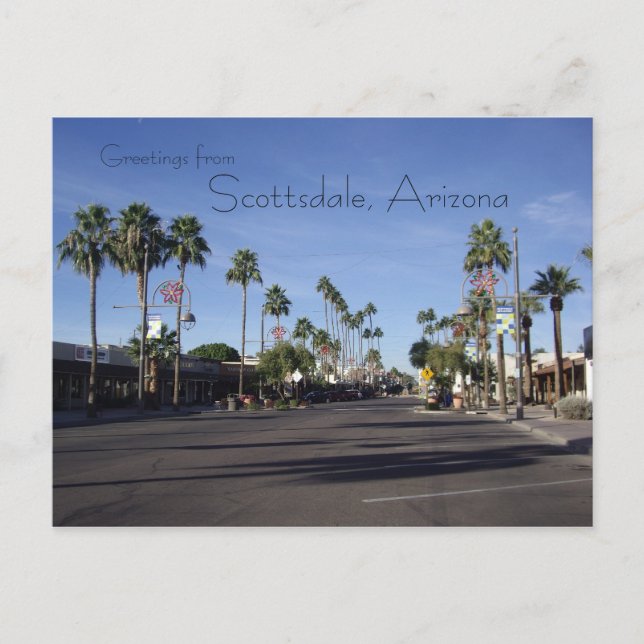Scottsdale, Arizona postcard (Front)