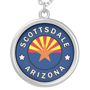 Scottsdale Arizona Silver Plated Necklace