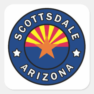 Scottsdale Arizona Square Sticker
