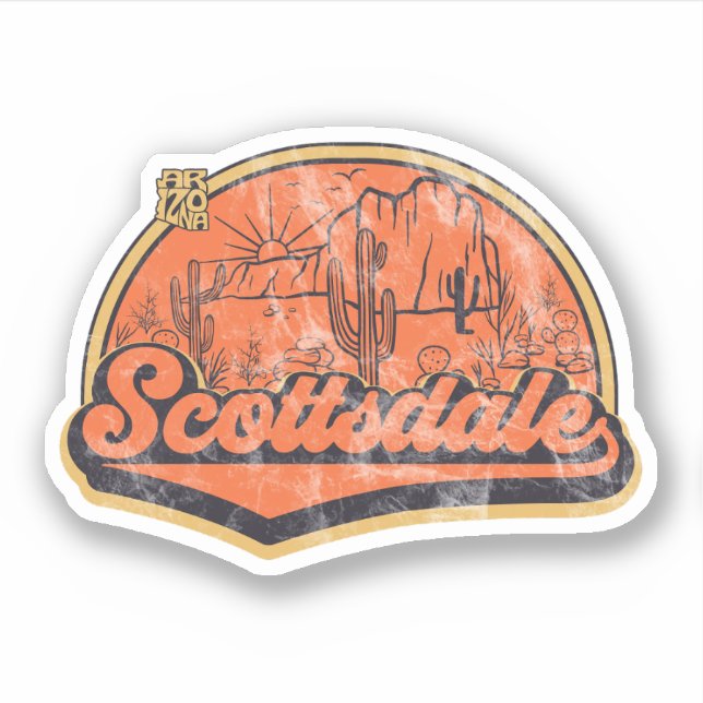 Scottsdale, Arizona  Sticker (Front)