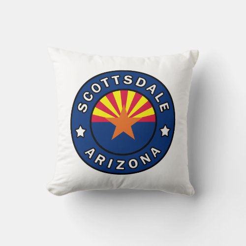 Scottsdale Arizona Throw Pillow