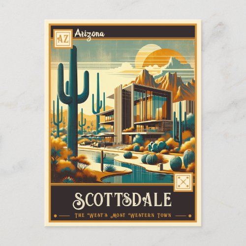 Scottsdale Arizona  Vintage Postcard